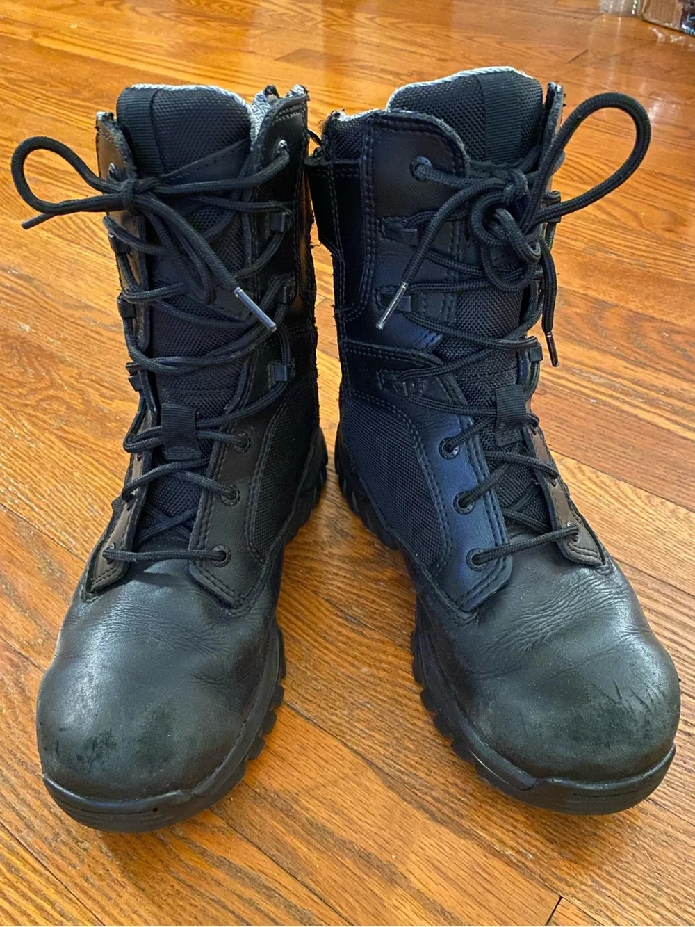 Bates GX X2 tall side zip DryGuard black tactical duty waterproof boot size 7.5